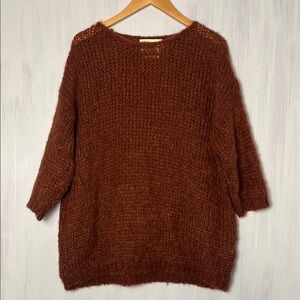 Bellerose Brown Mohair Knit Sweater‎ Size 10